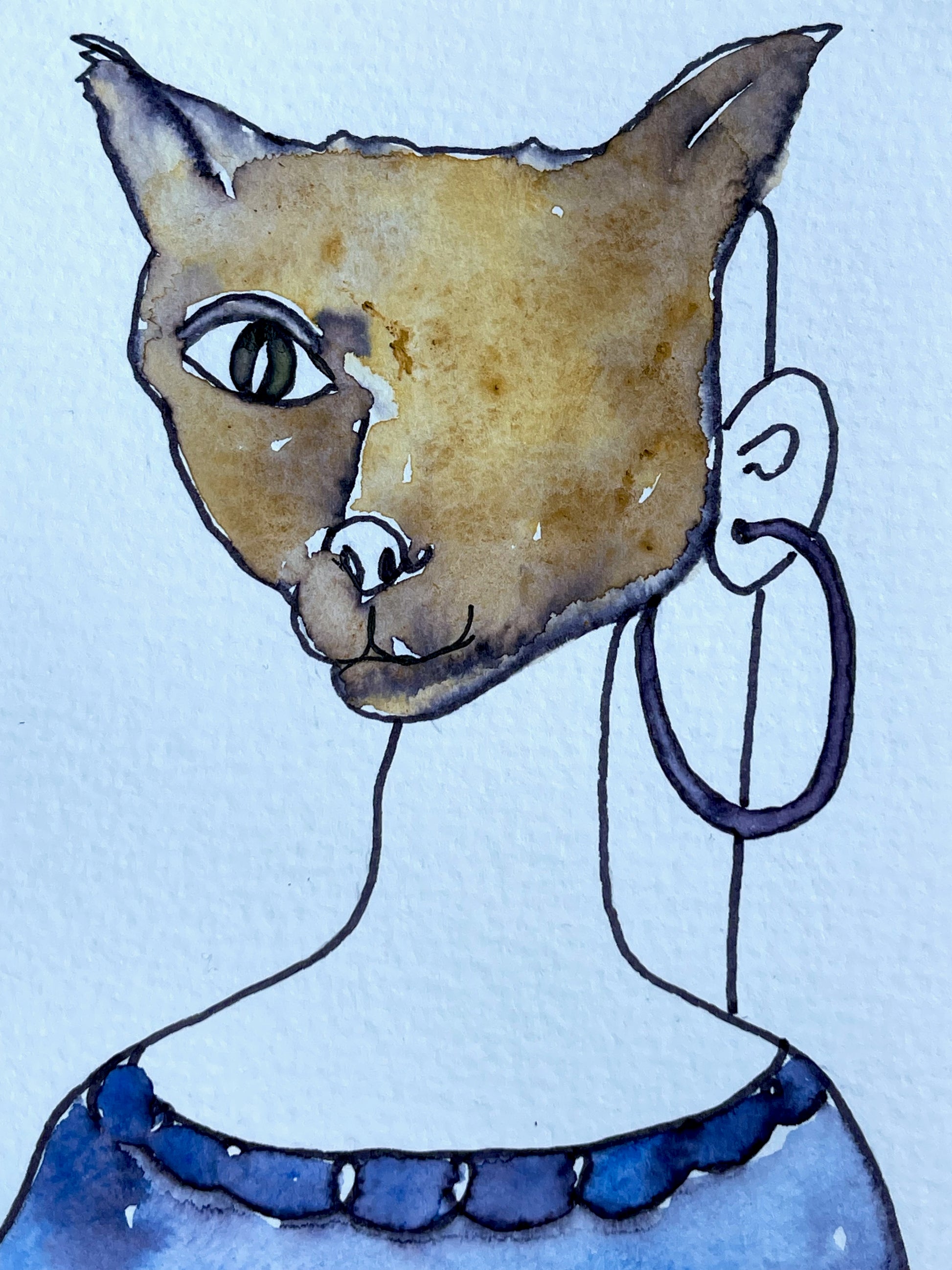Karen Piddington — Correspondances #1 — original postcard artwork