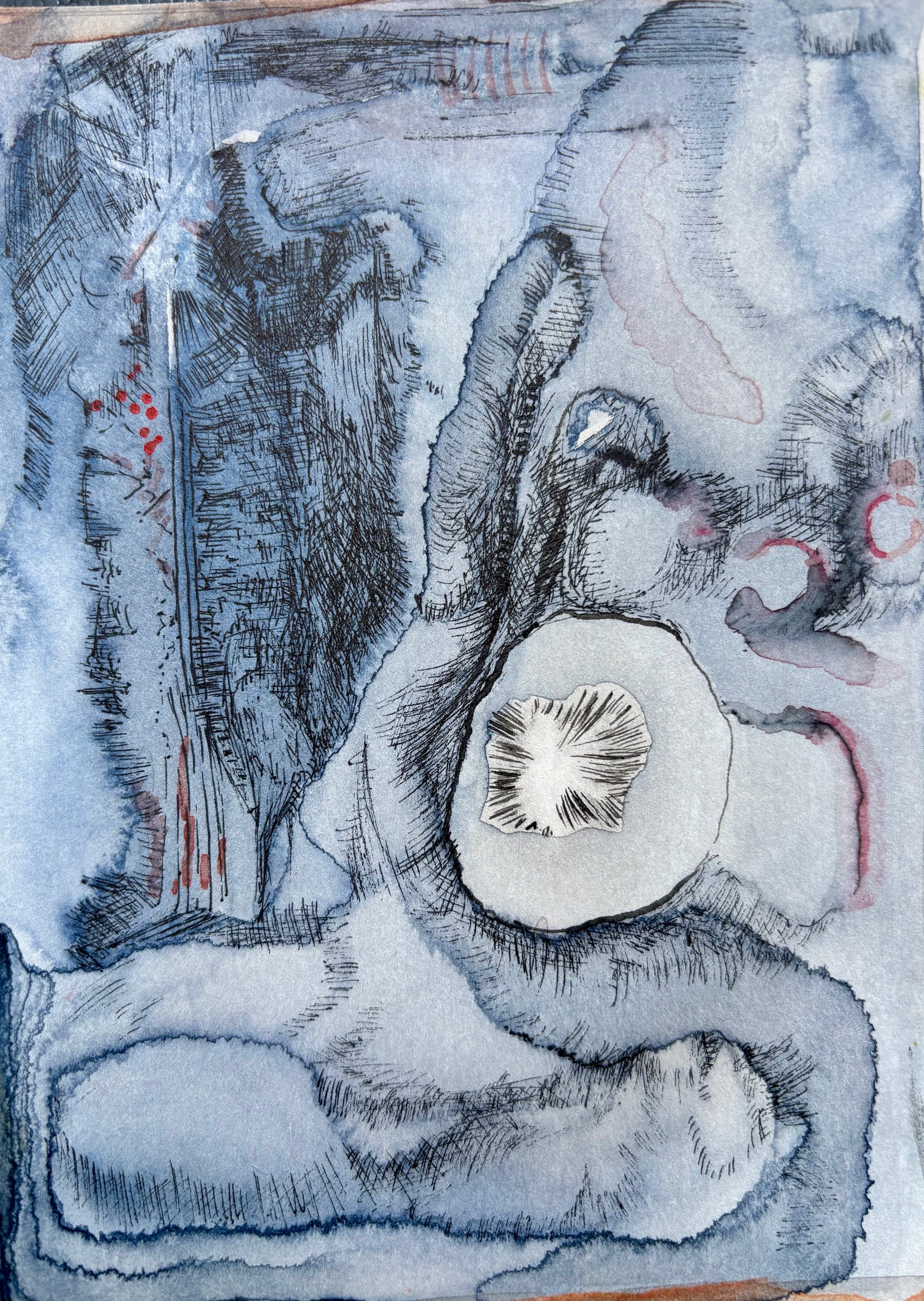 Karenina de Jonge — Correspondances #1 — original postcard artwork