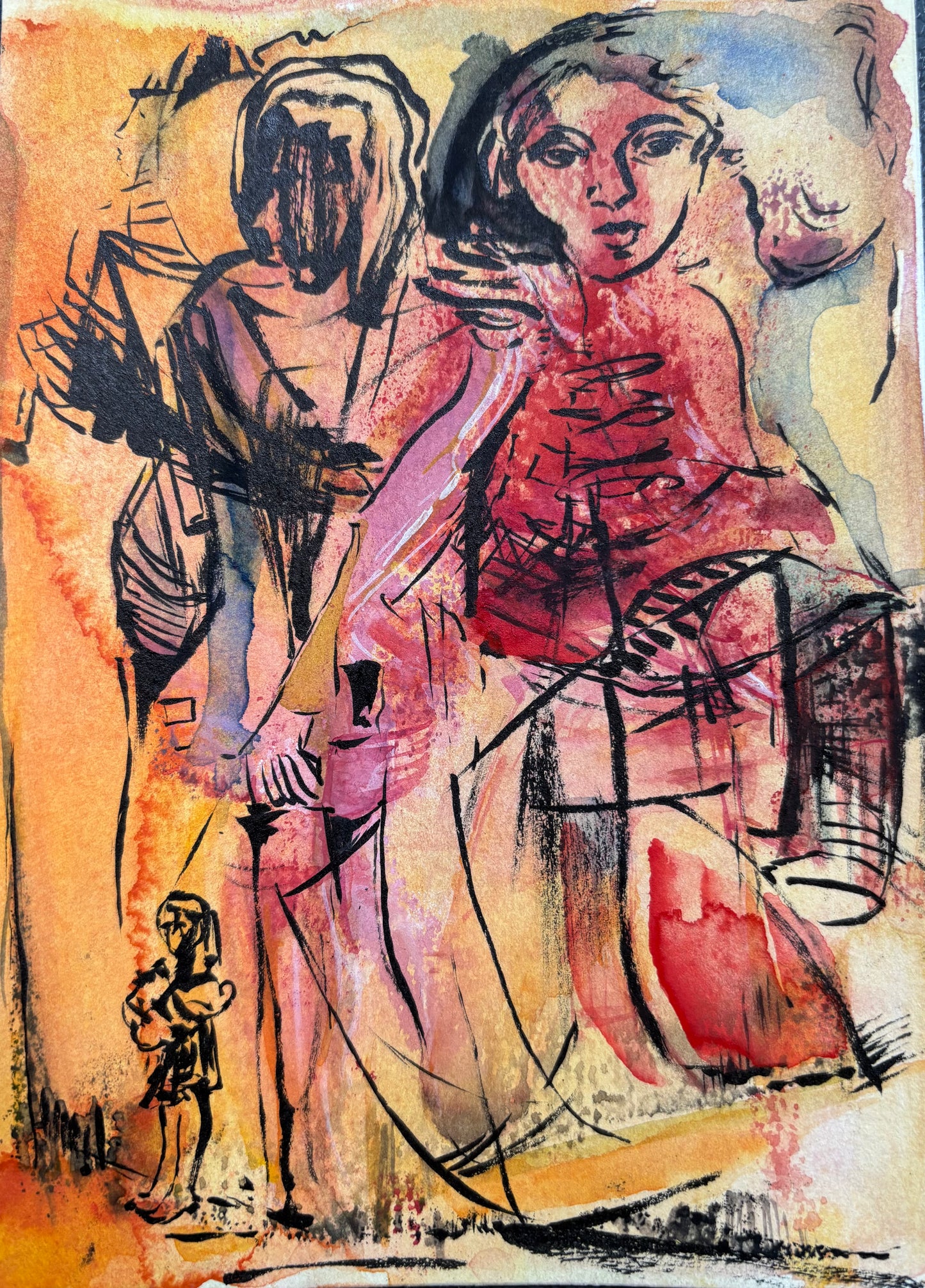 Karenina de Jonge — Correspondances #2 — original postcard artwork