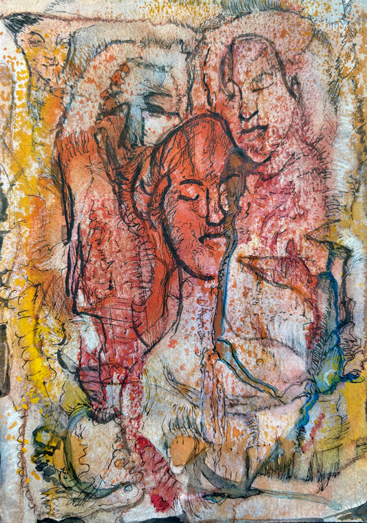 Karenina de Jonge — Correspondances #3 — original postcard artwork
