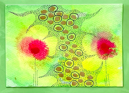 Kate Agarwal — Correspondances #1 — original postcard artwork