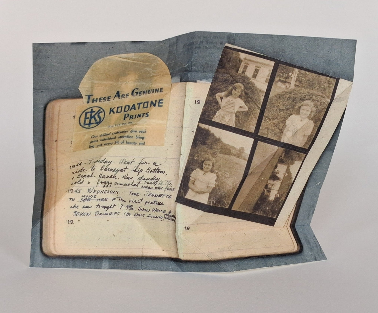 Katie Tackman — Correspondances #2 — original postcard artwork