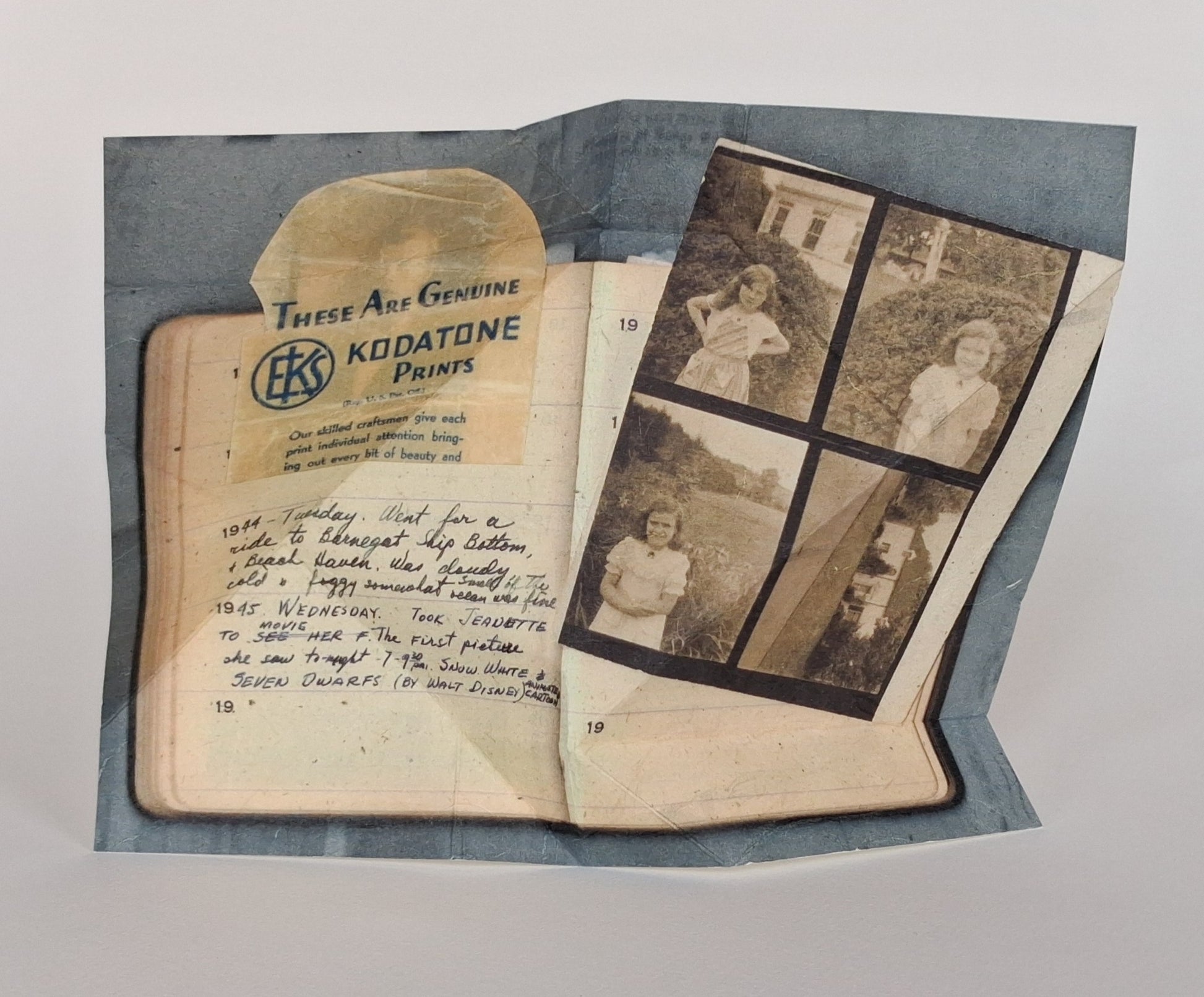 Katie Tackman — Correspondances #2 — original postcard artwork