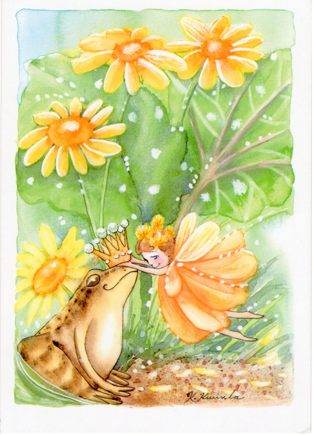 Katri Kuusela — Correspondances #2 — original postcard artwork
