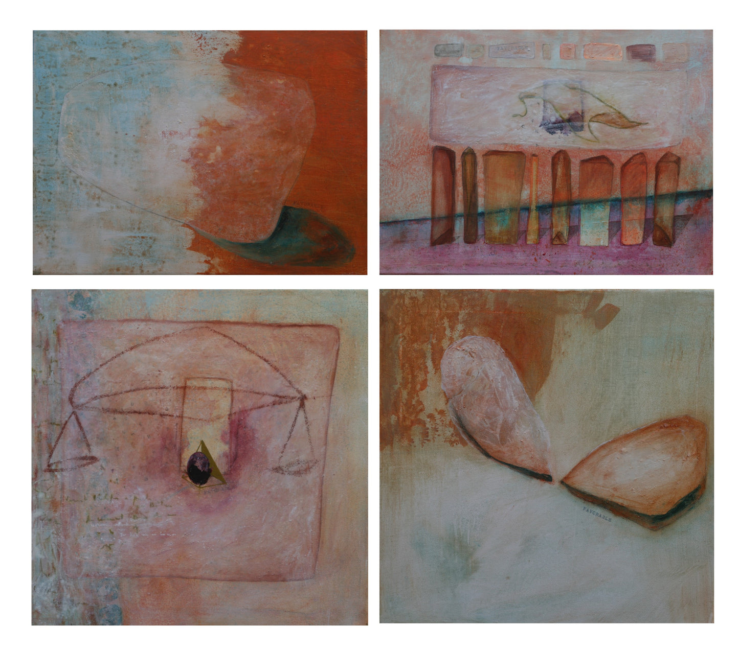 Katrien Voets — Correspondances #3 — original postcard artwork