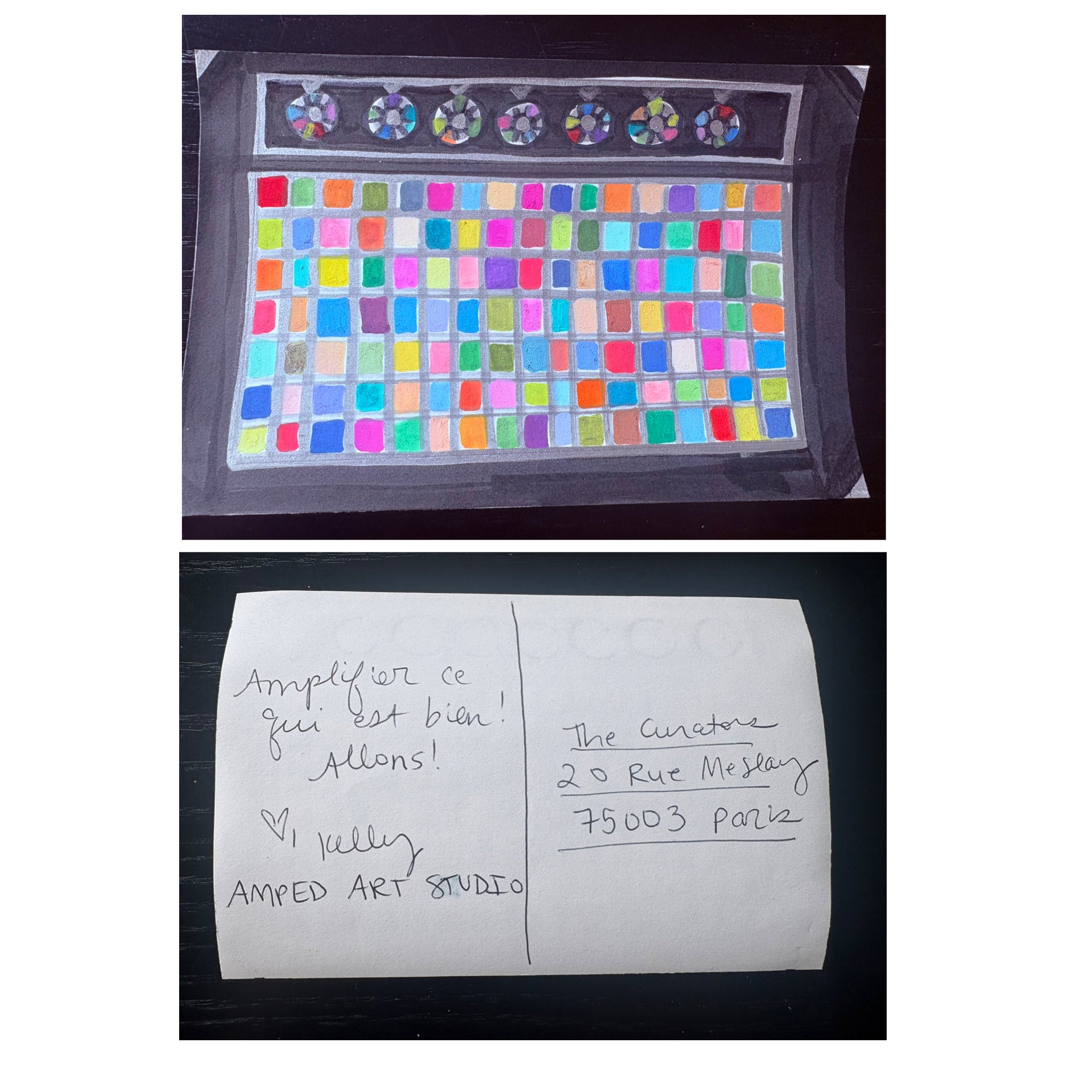 Kelly Schafer — Correspondances #2 — original postcard artwork