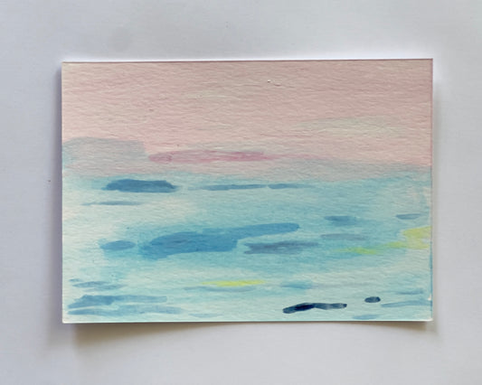 Kevin Eason — Correspondances #3 — original postcard artwork