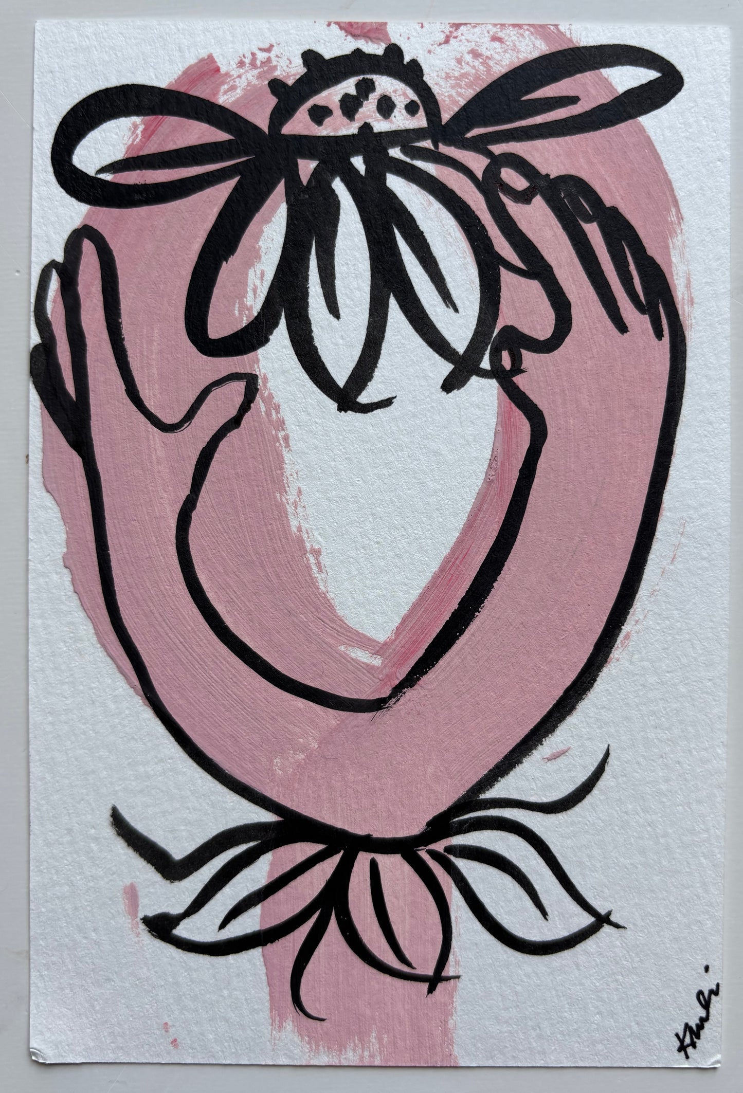 Kristen Mulvihill — Correspondances #3 — original postcard artwork