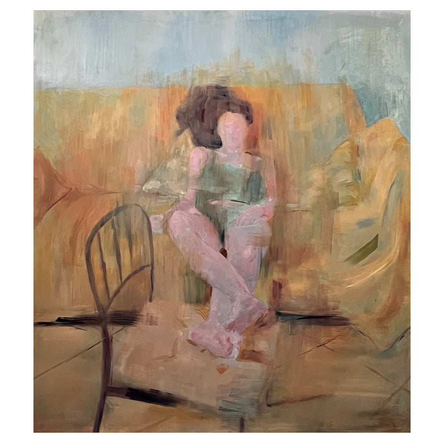 Woman on a Yellow Sofa