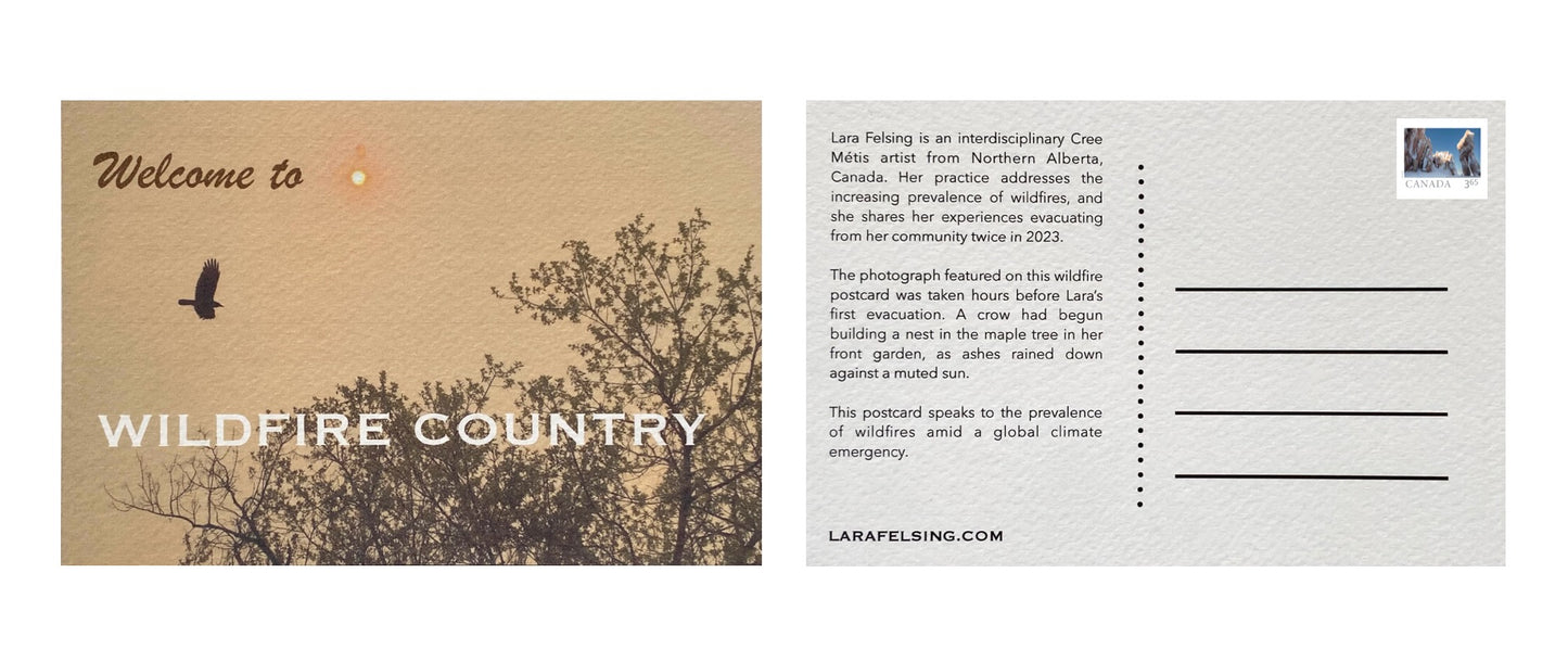 Lara Felsing — Correspondances #1 — original postcard artwork