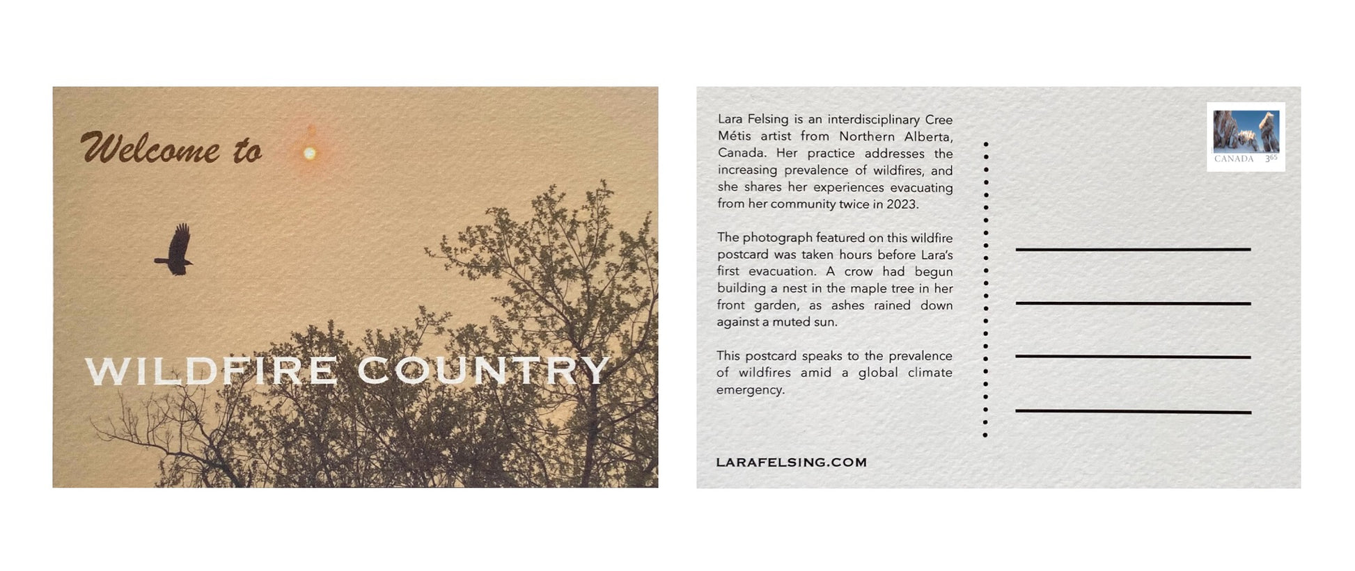 Lara Felsing — Correspondances #1 — original postcard artwork