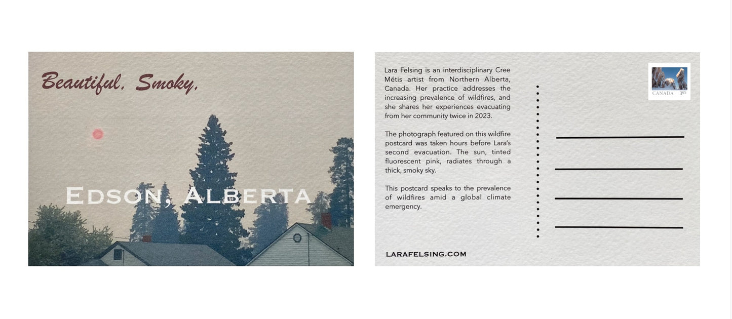 Lara Felsing — Correspondances #2 — original postcard artwork