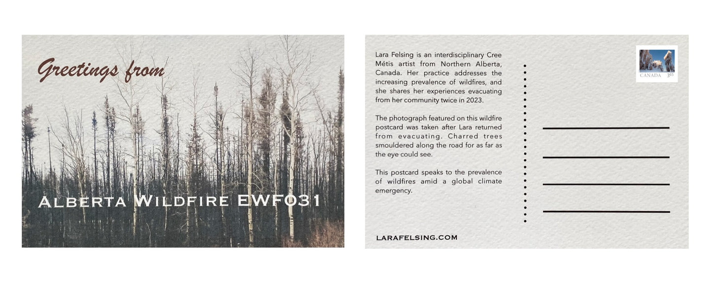 Lara Felsing — Correspondances #3 — original postcard artwork