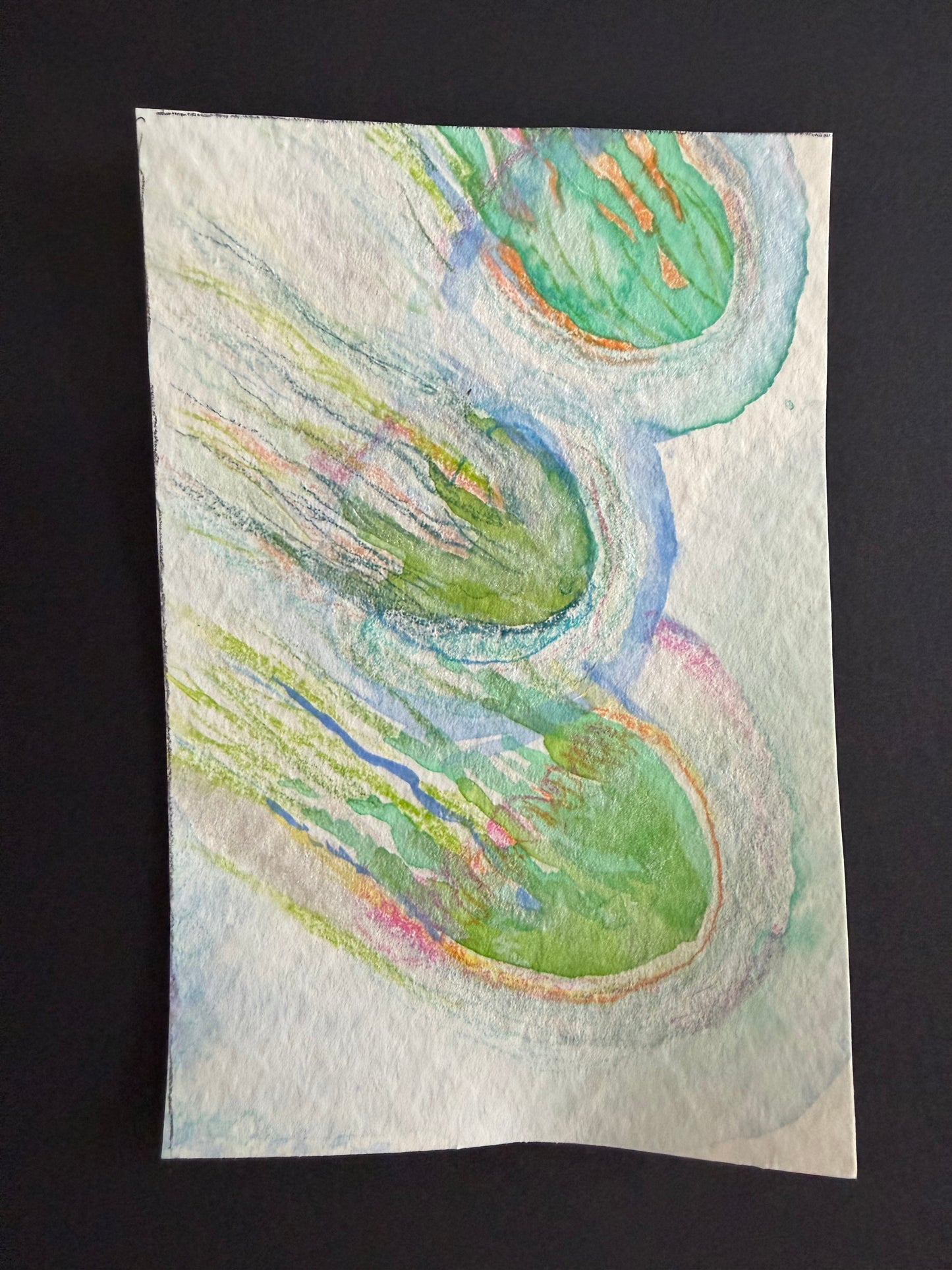 Laura Mullen — Correspondances #1 — original postcard artwork