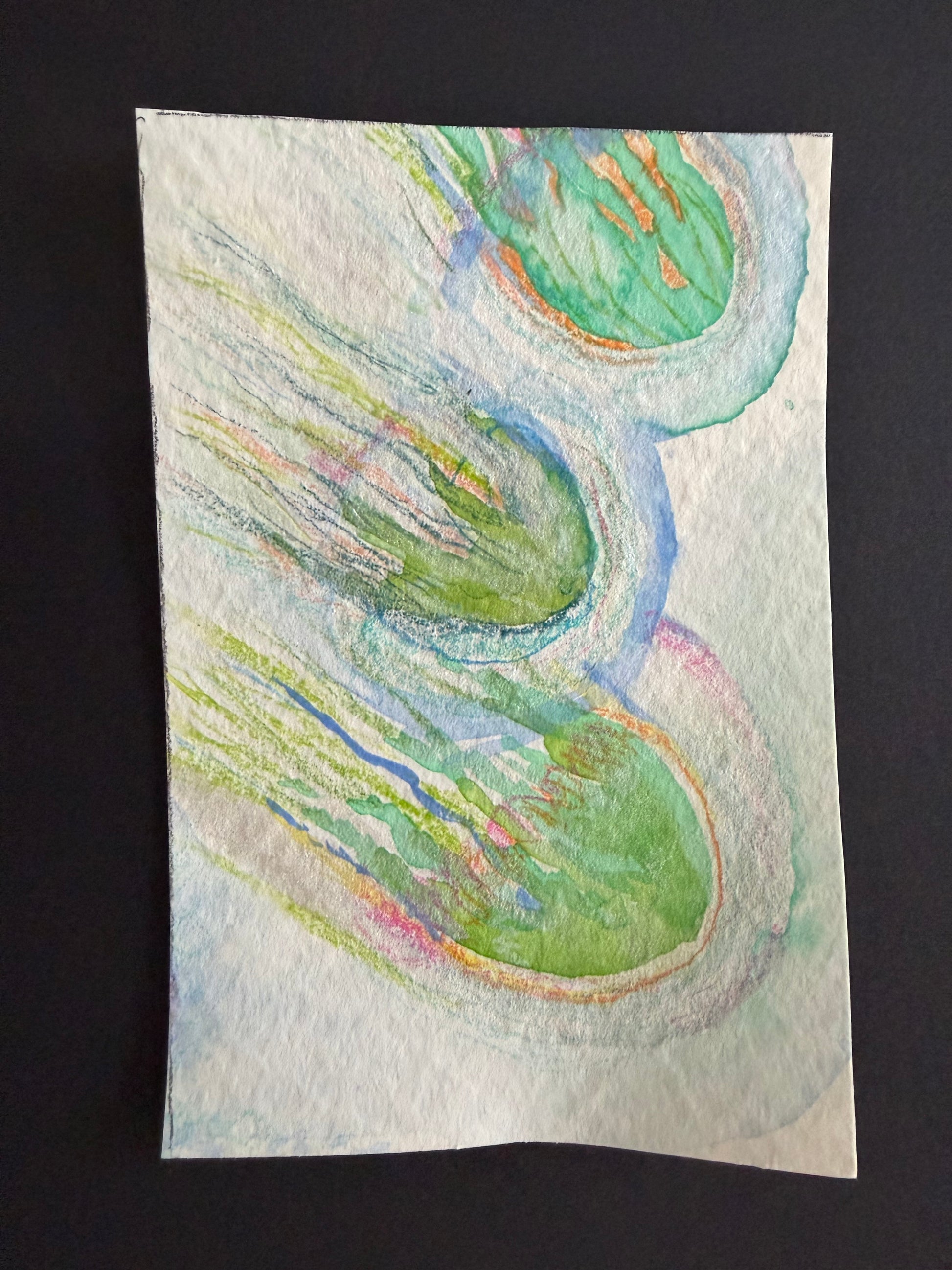 Laura Mullen — Correspondances #1 — original postcard artwork