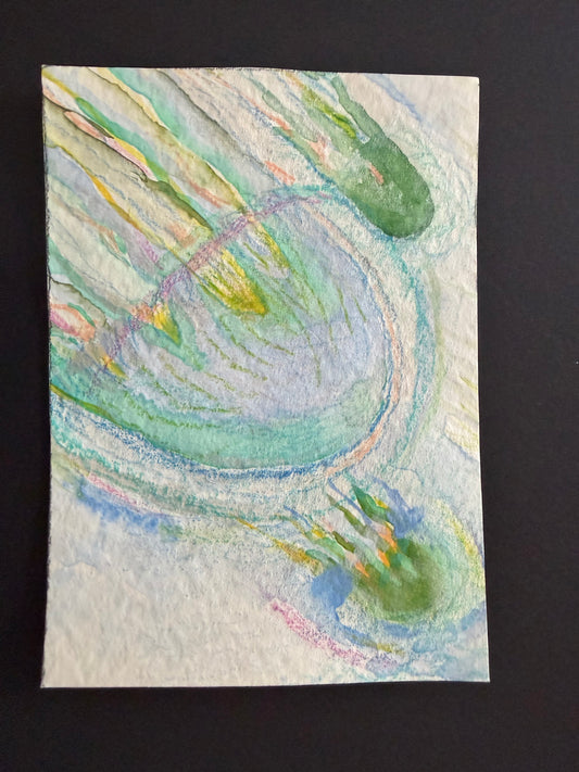 Laura Mullen — Correspondances #2 — original postcard artwork