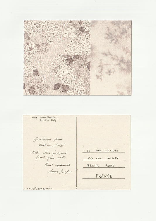 Laura Serafini — Correspondances #1 — original postcard artwork