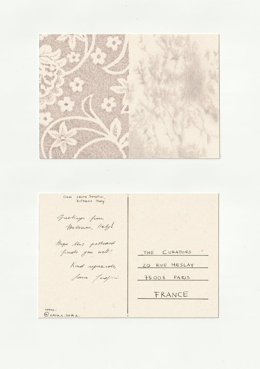 Laura Serafini — Correspondances #3 — original postcard artwork