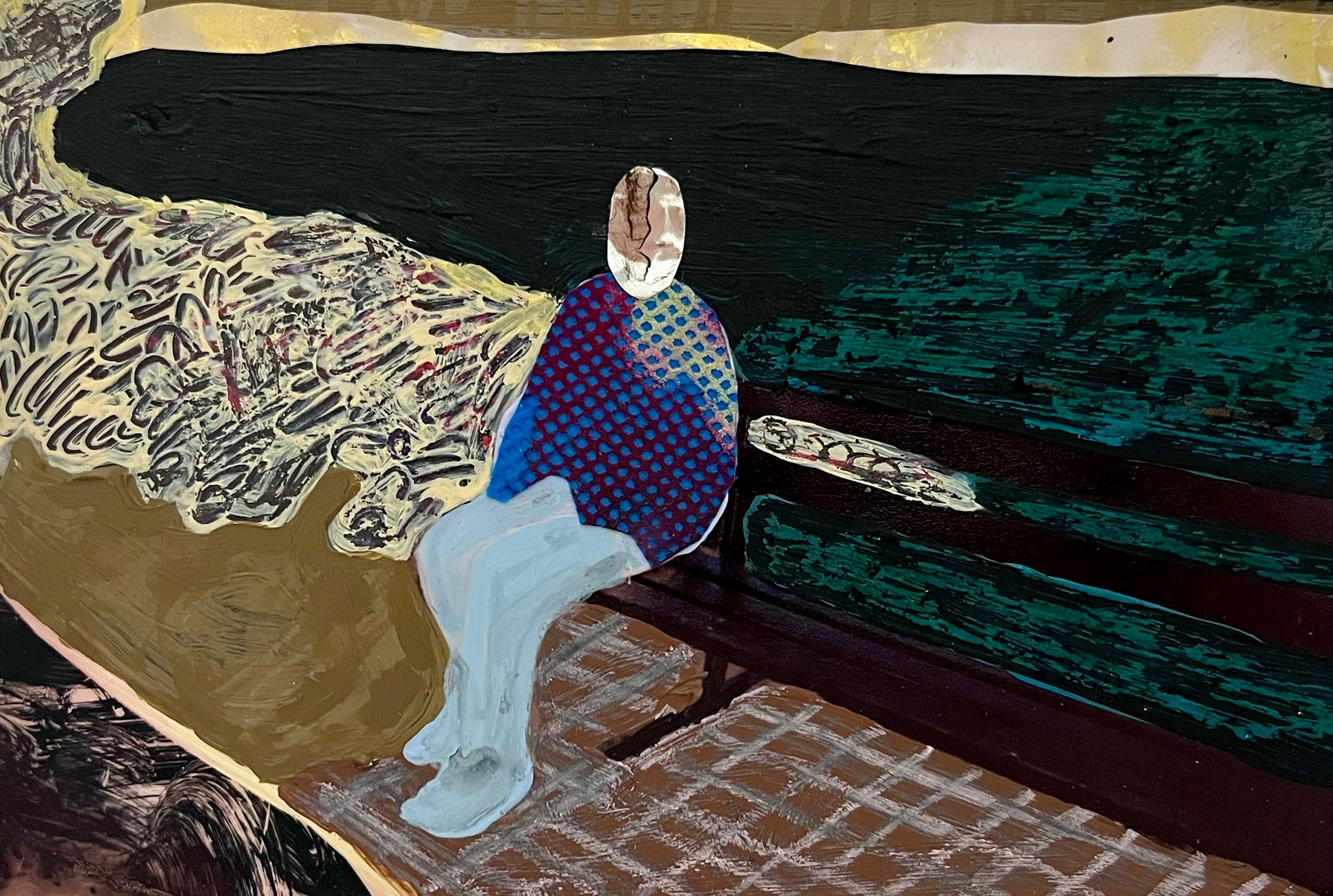 Lauren Moore — Correspondances #2 — original postcard artwork