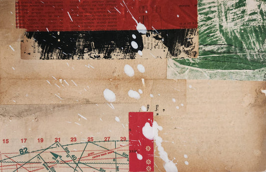 Lee Hadar — Correspondances #2 — original postcard artwork