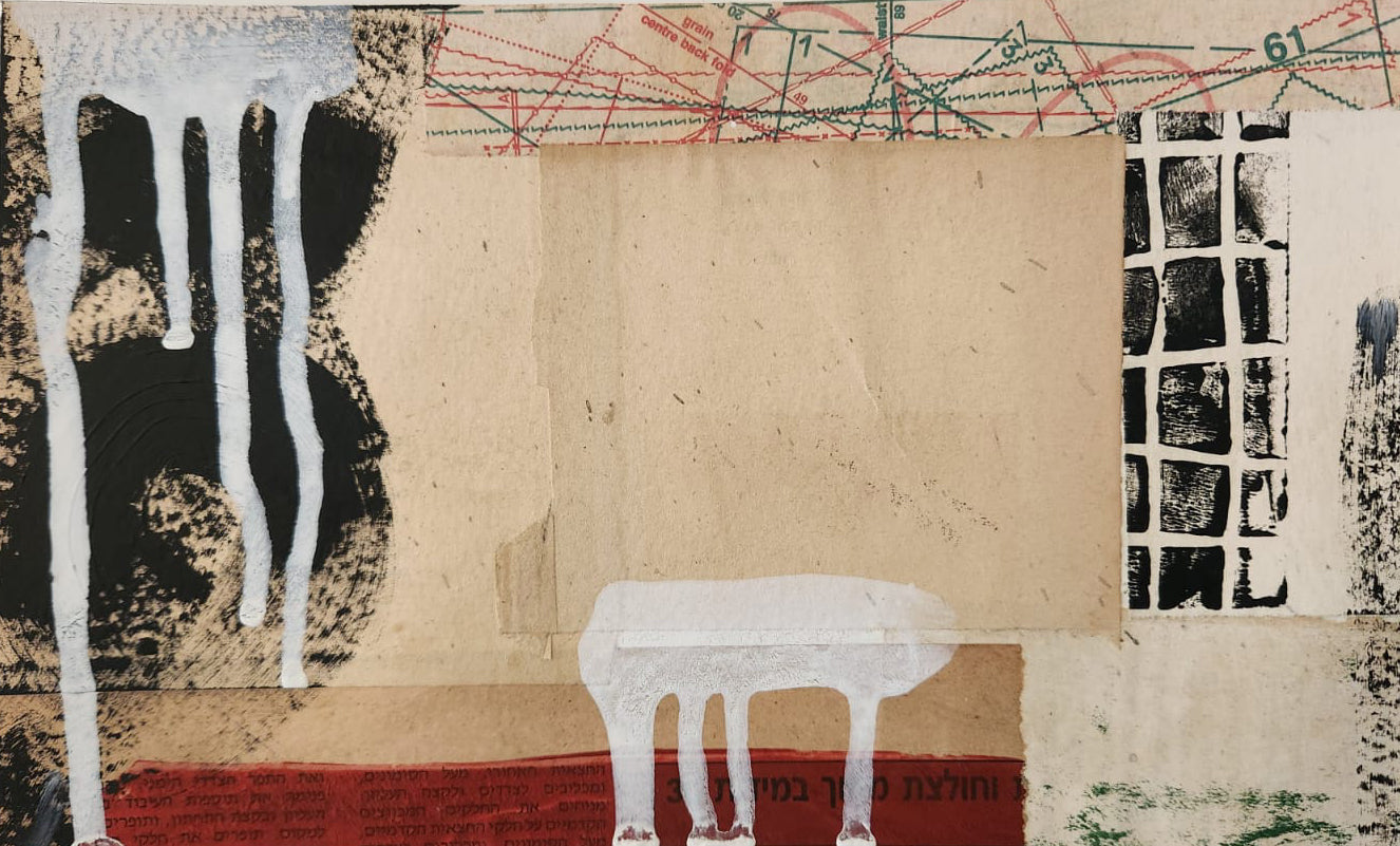 Lee Hadar — Correspondances #3 — original postcard artwork