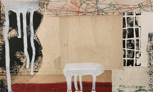 Lee Hadar — Correspondances #3 — original postcard artwork