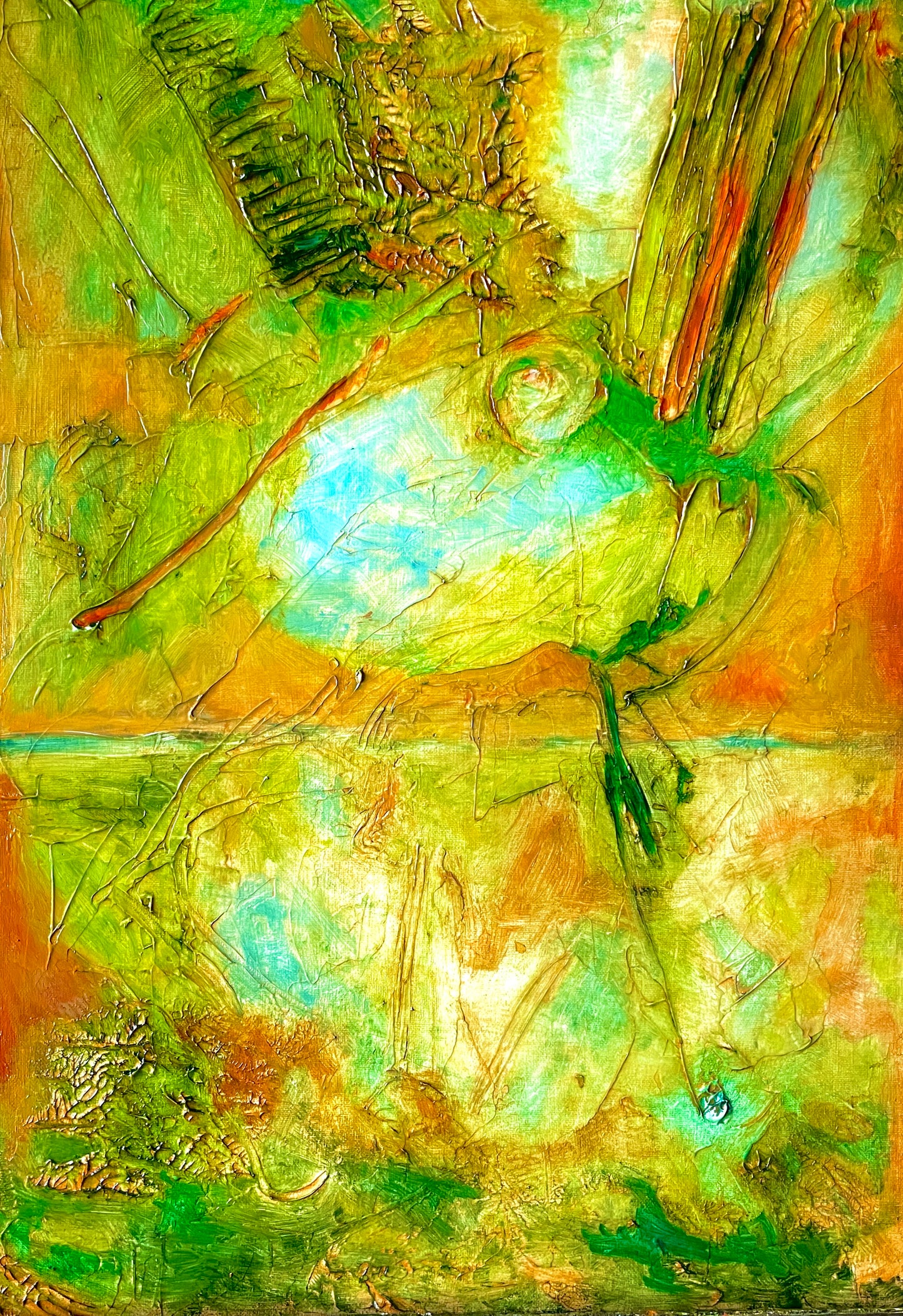 Leila Anglade — Correspondances #2 — original postcard artwork