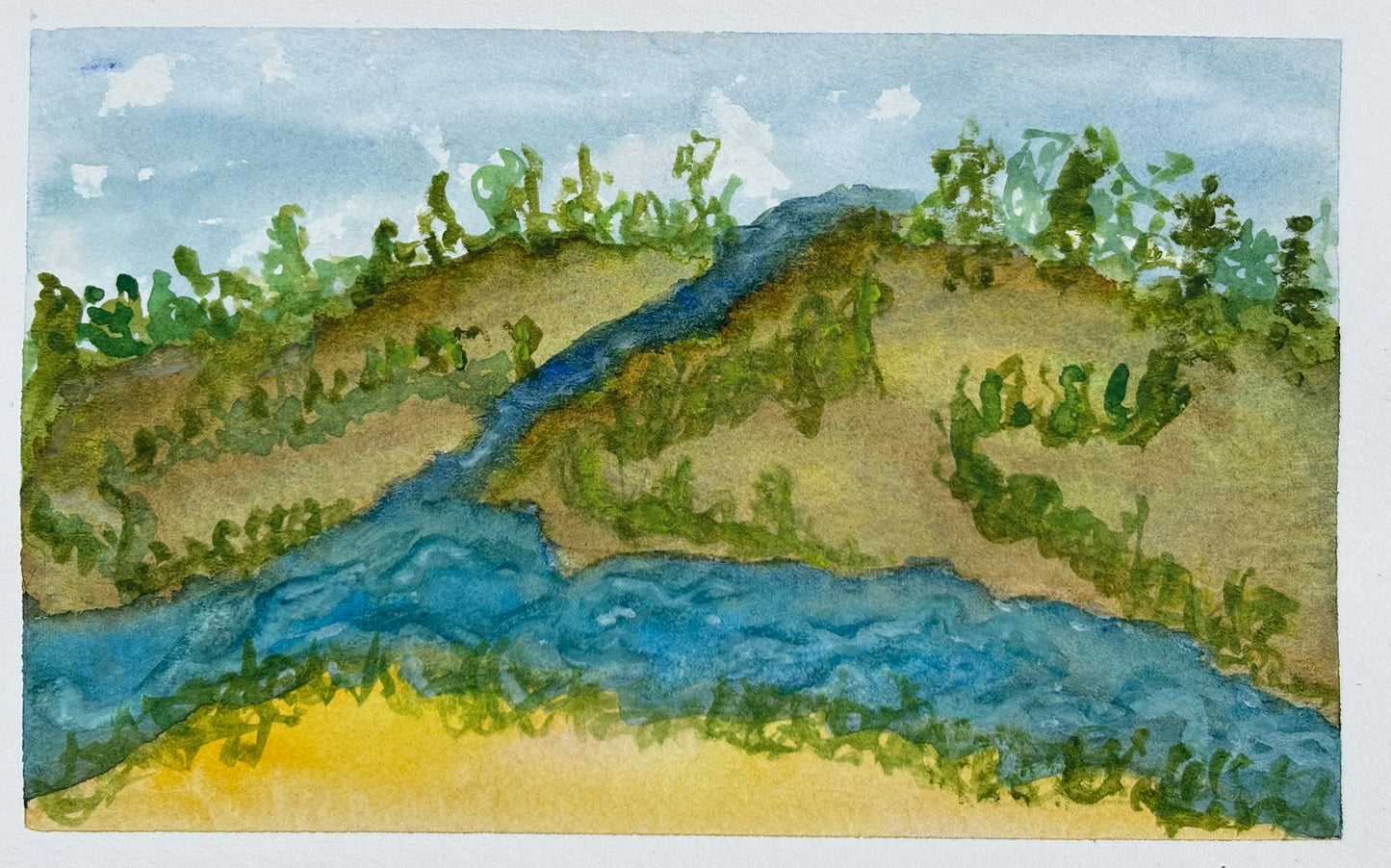 Lesley Stedmon — Correspondances #1 — original postcard artwork