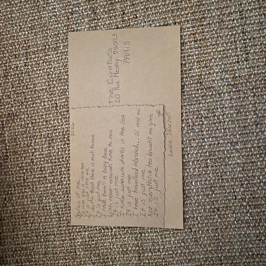 Leslie Skoczek — Correspondances #2 — original postcard artwork