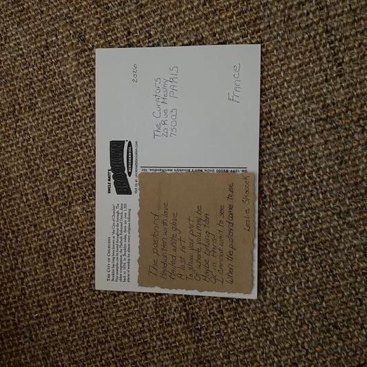 Leslie Skoczek — Correspondances #3 — original postcard artwork