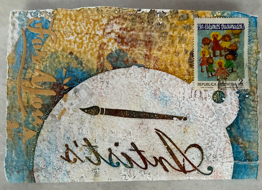 Leticia Burgos Monaco — Correspondances #2 — original postcard artwork