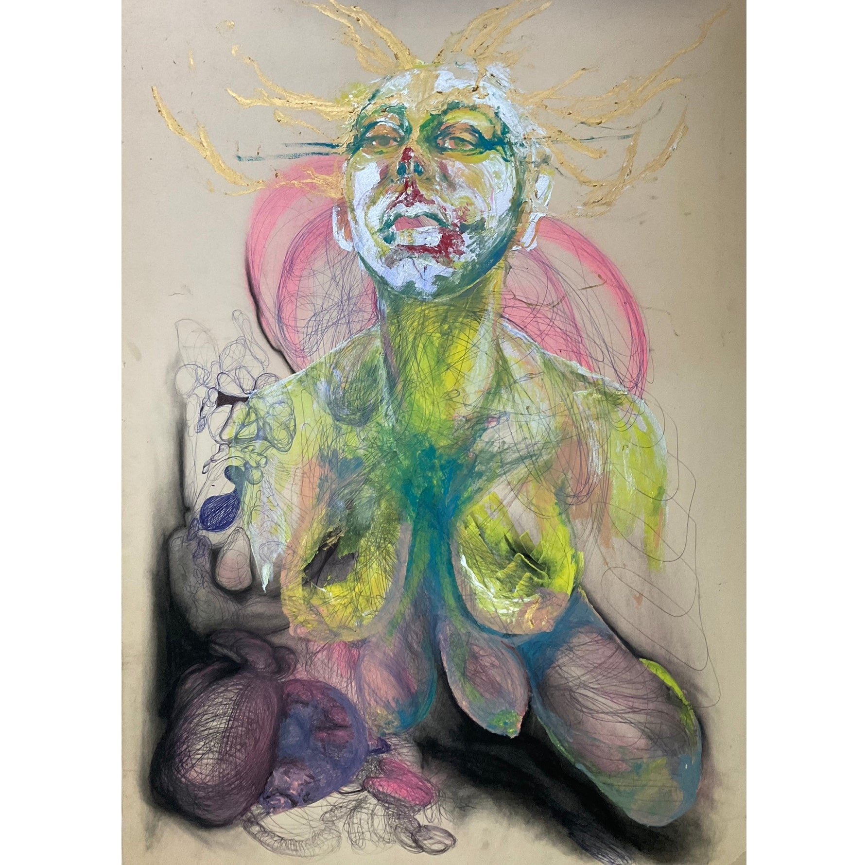 Lina Troost — Correspondances #2 — original postcard artwork