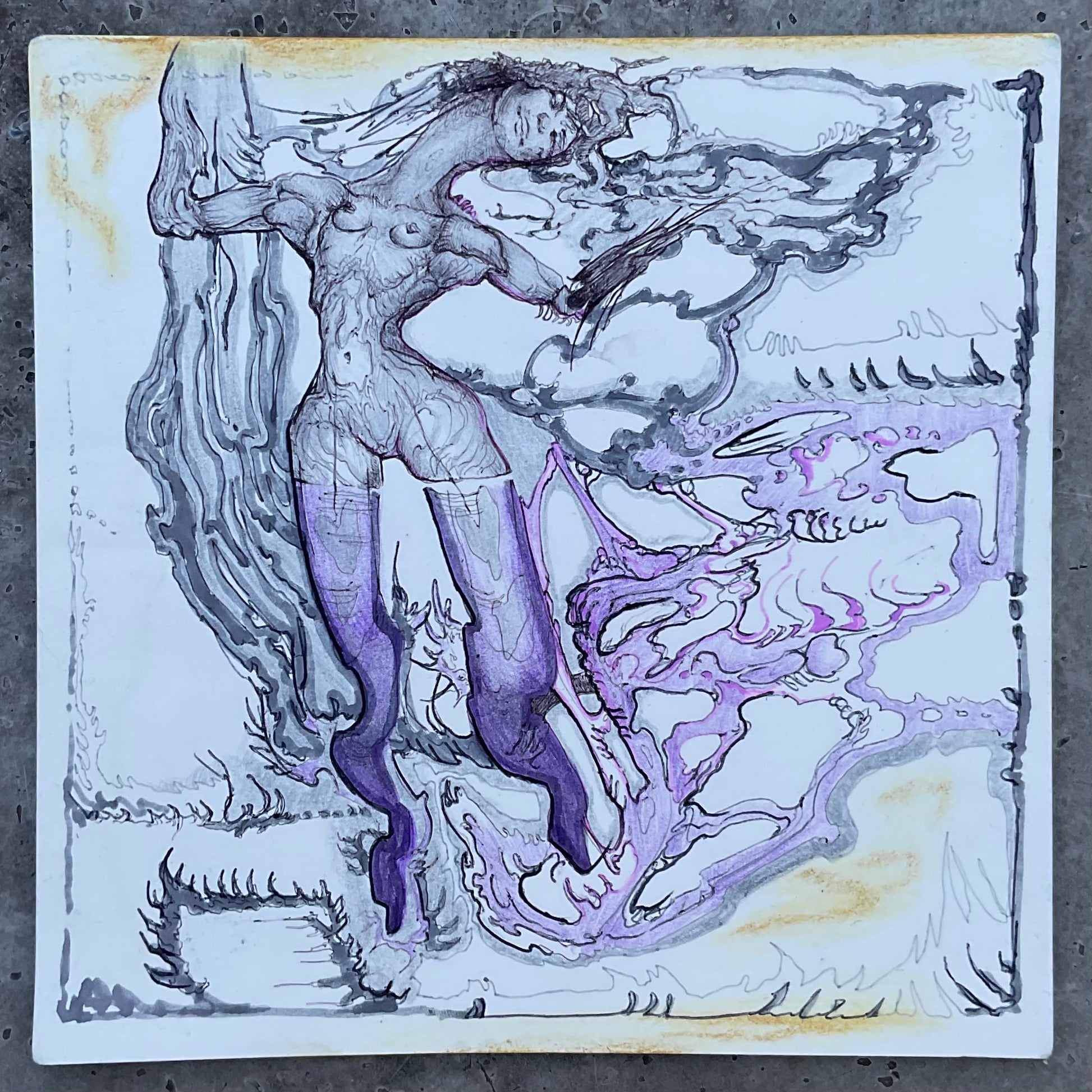 Lina Troost — Correspondances #3 — original postcard artwork