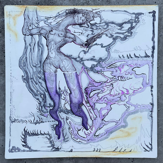Lina Troost — Correspondances #3 — original postcard artwork