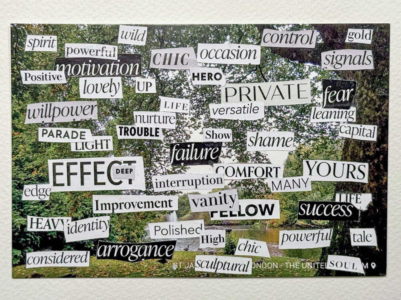 Litha Fox — Correspondances #3 — original postcard artwork