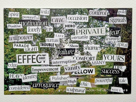 Litha Fox — Correspondances #3 — original postcard artwork