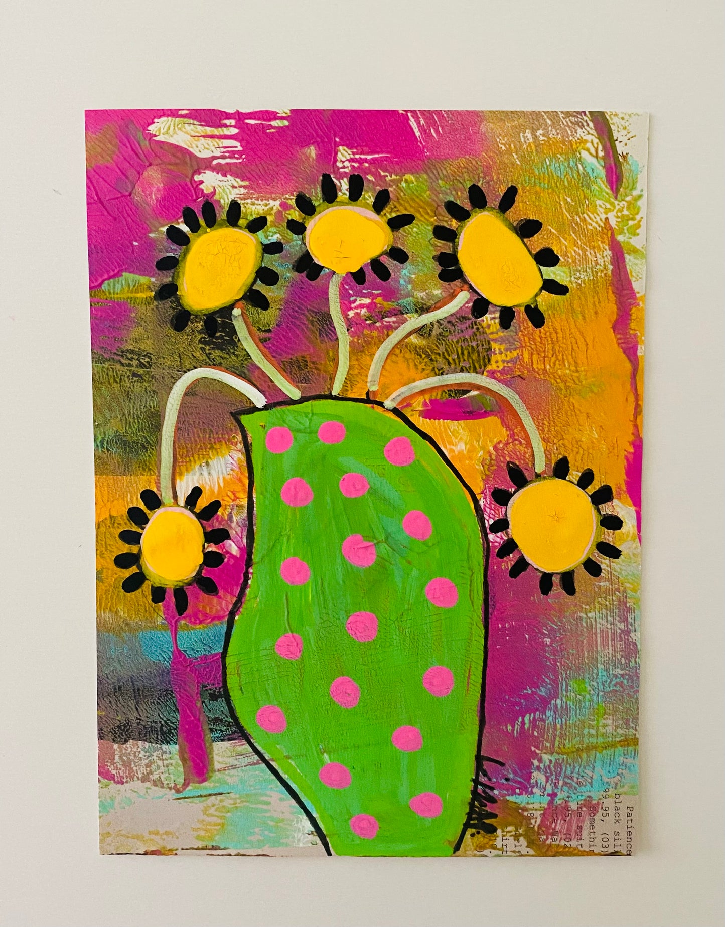 Liza Posar — Correspondances #3 — original postcard artwork