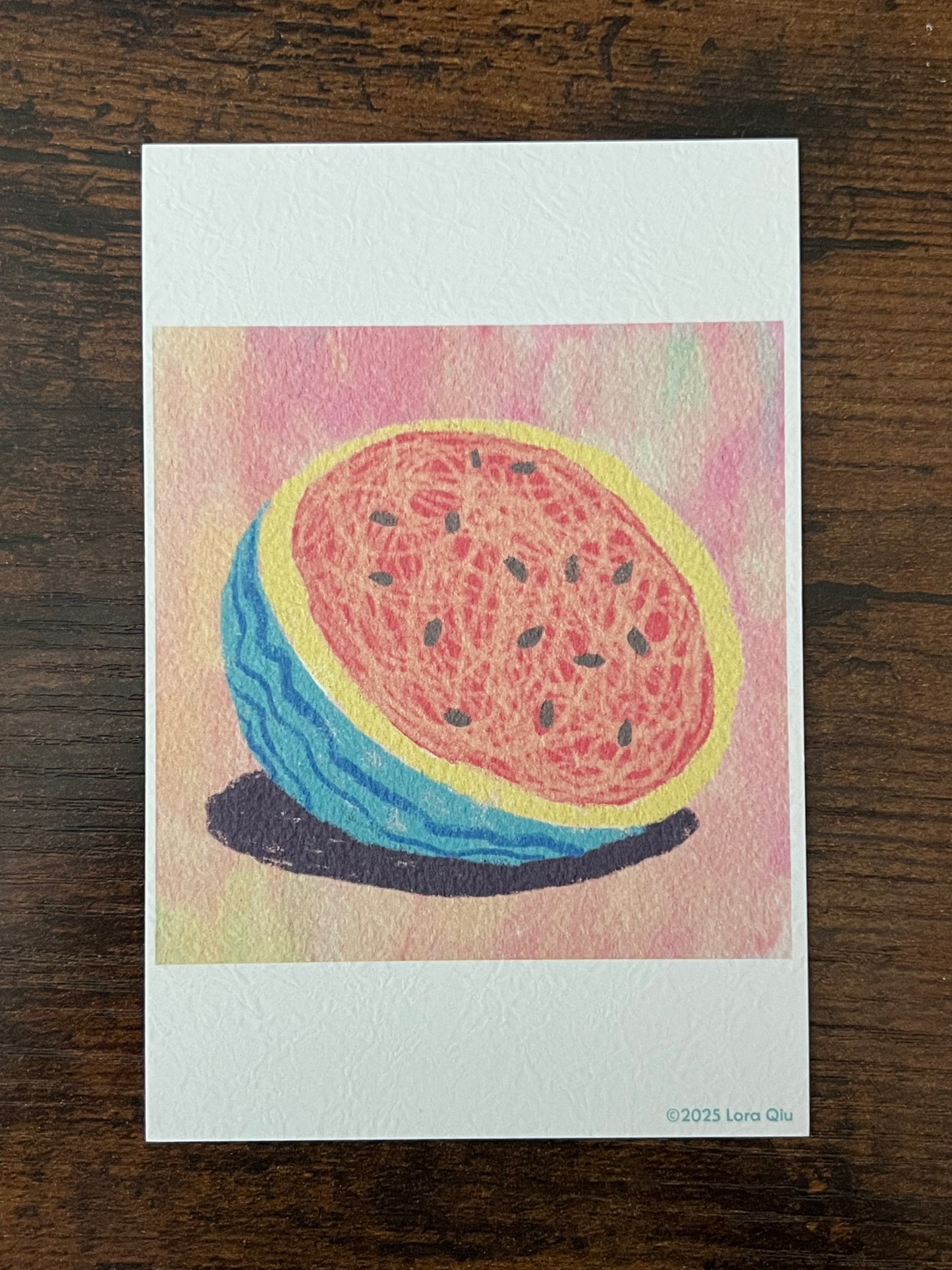 Lora Qiu — Correspondances #1 — original postcard artwork