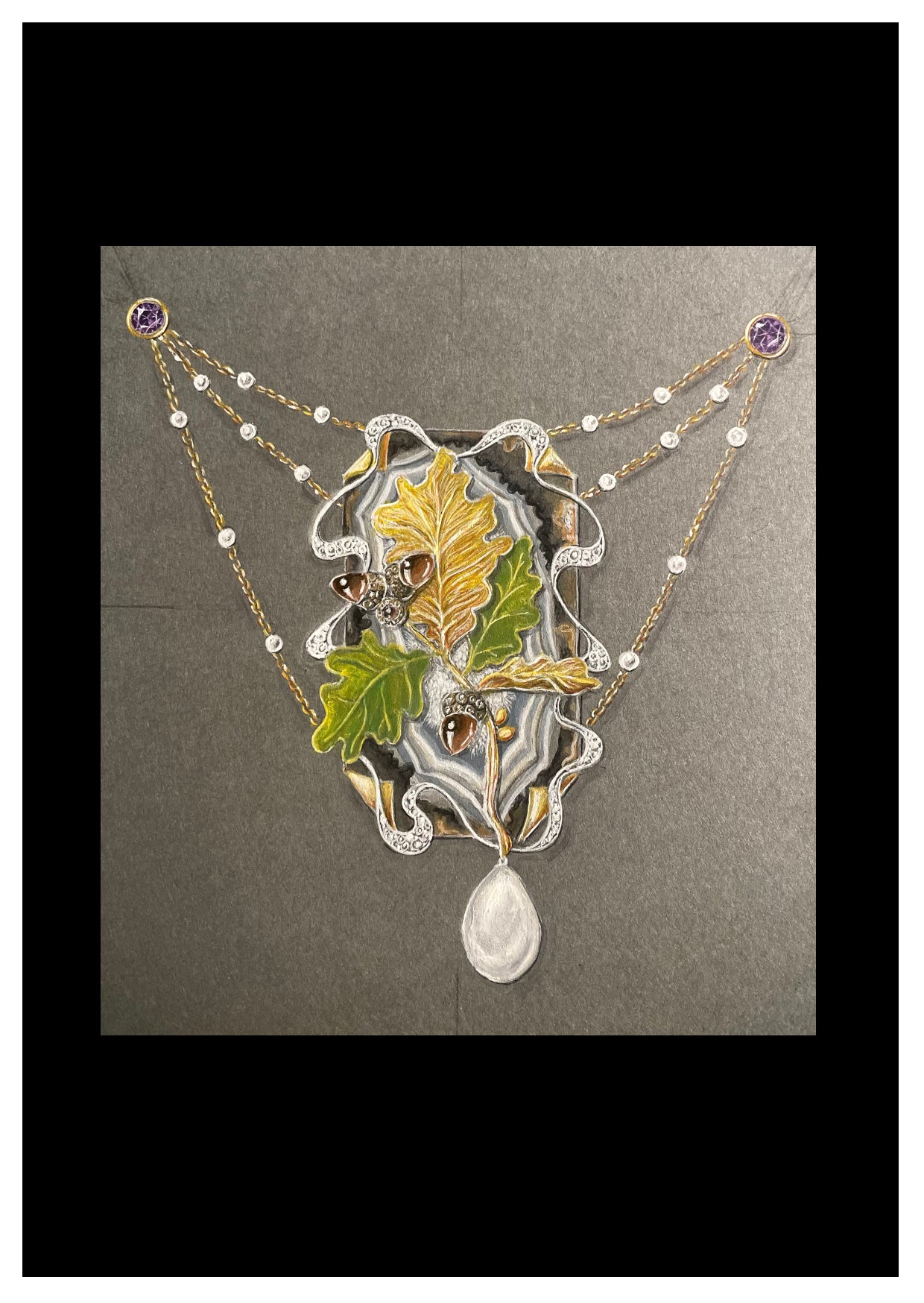 Lou Becker — Correspondances #3 — original postcard artwork