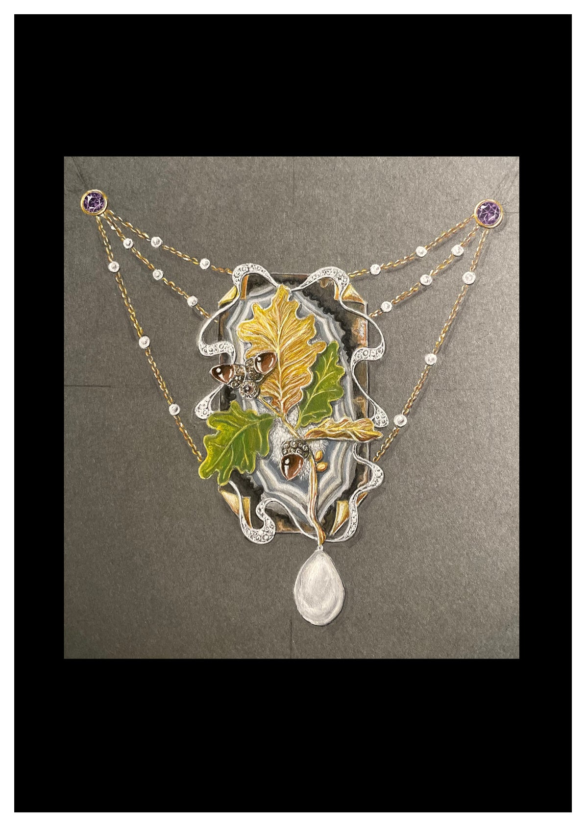 Lou Becker — Correspondances #3 — original postcard artwork