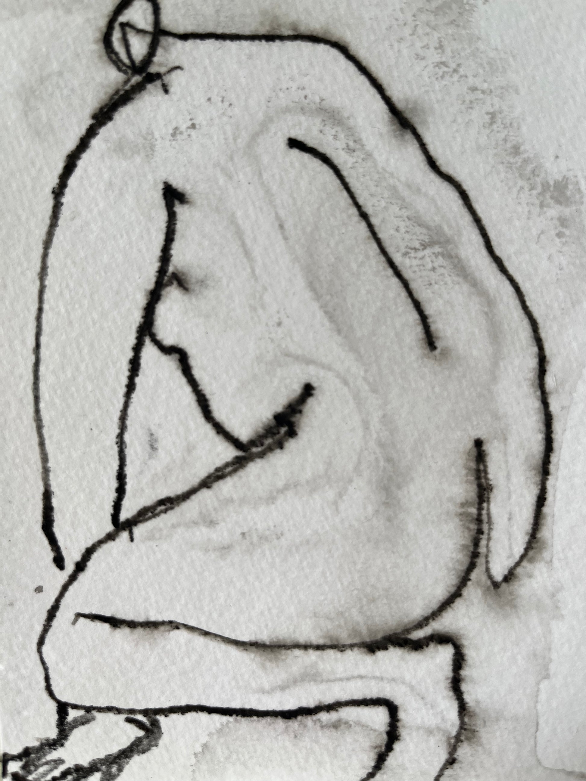 Louise Hocking — Correspondances #1 — original postcard artwork