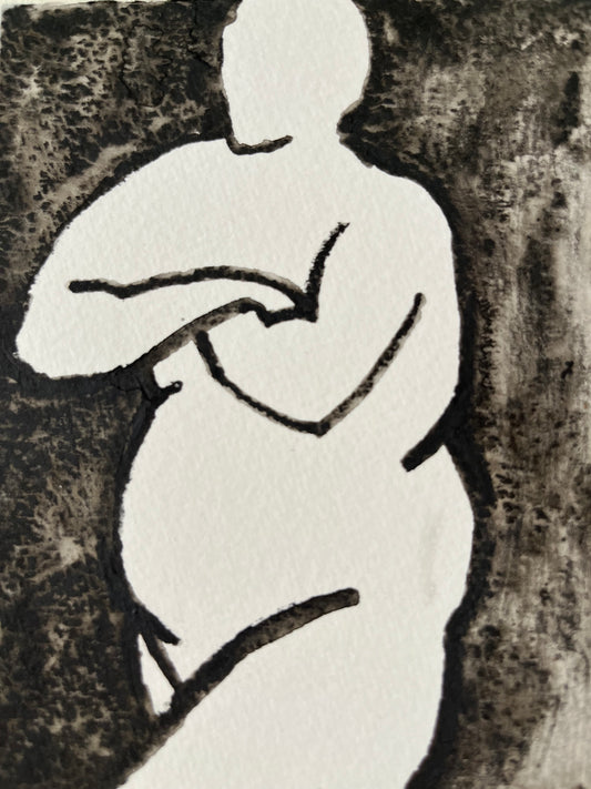 Louise Hocking — Correspondances #3 — original postcard artwork