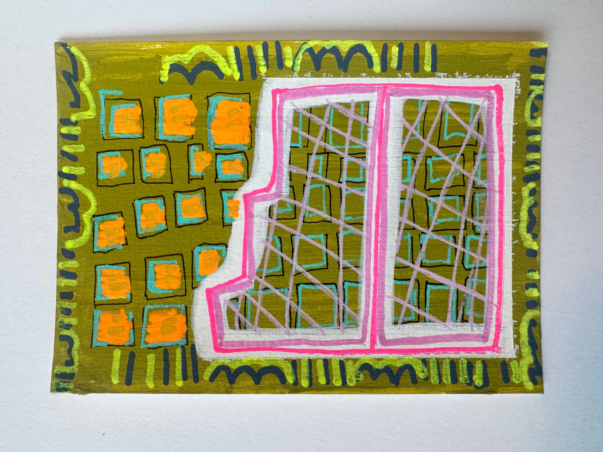 Lucah Dunn — Correspondances #2 — original postcard artwork