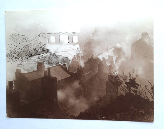 Luce   artist name LUCE Cleeren — Correspondances #2 — original postcard artwork