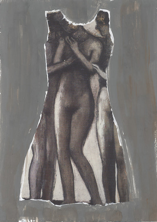 Lynda Deutz — Correspondances #3 — original postcard artwork