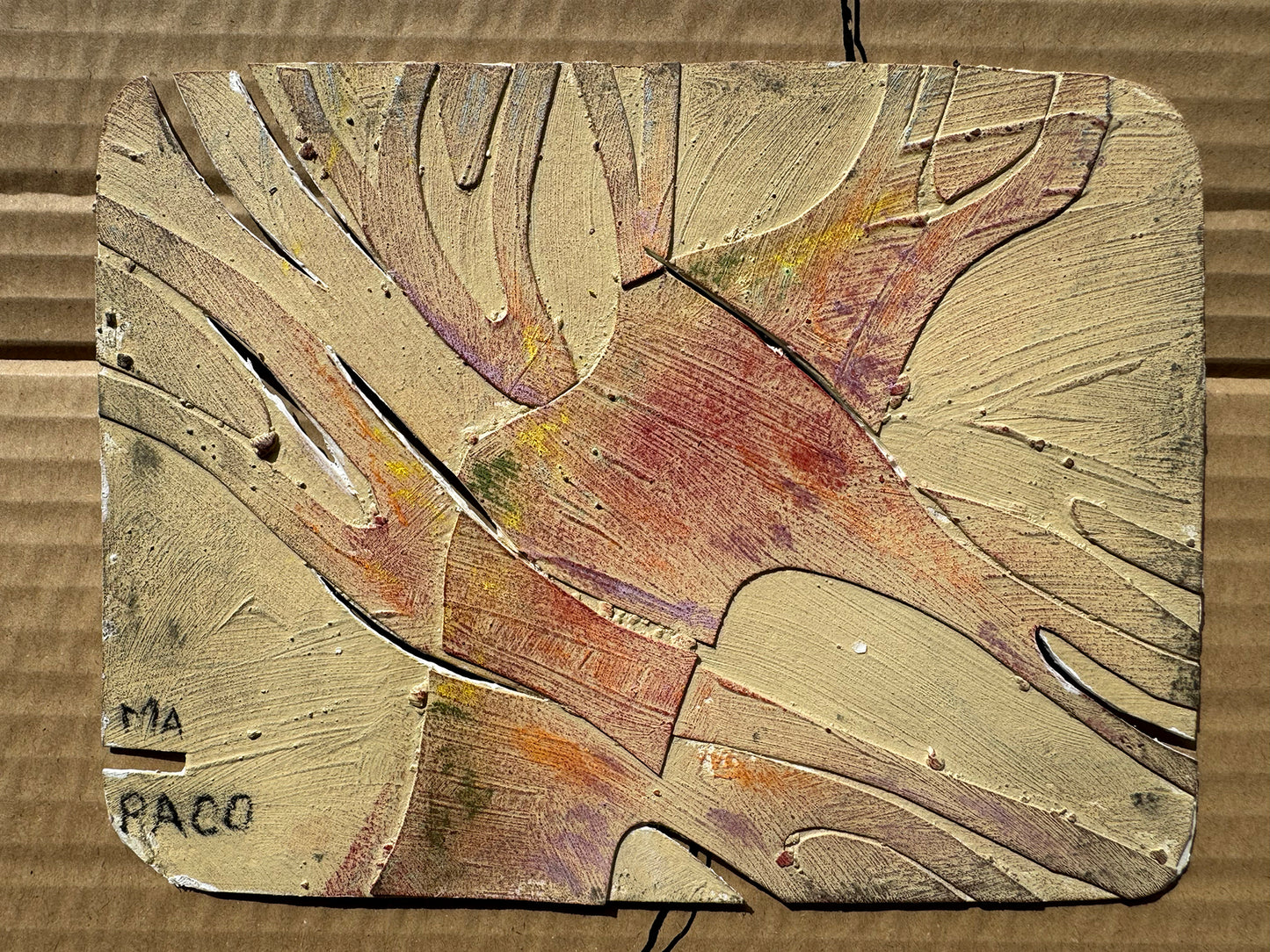 MAPACO Struijk — Correspondances #1 — original postcard artwork
