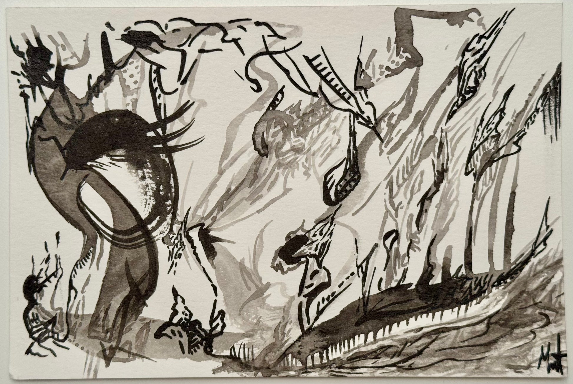 Madeleine Sargent — Correspondances #1 — original postcard artwork