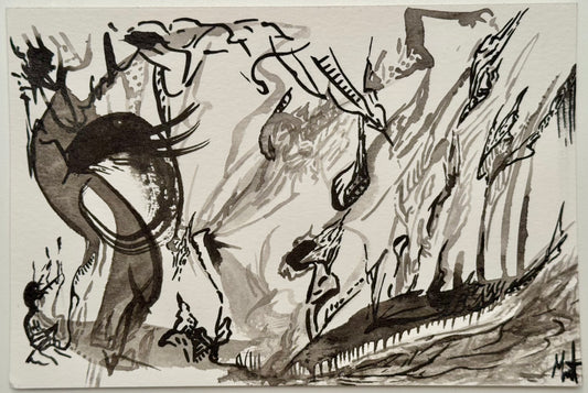 Madeleine Sargent — Correspondances #1 — original postcard artwork