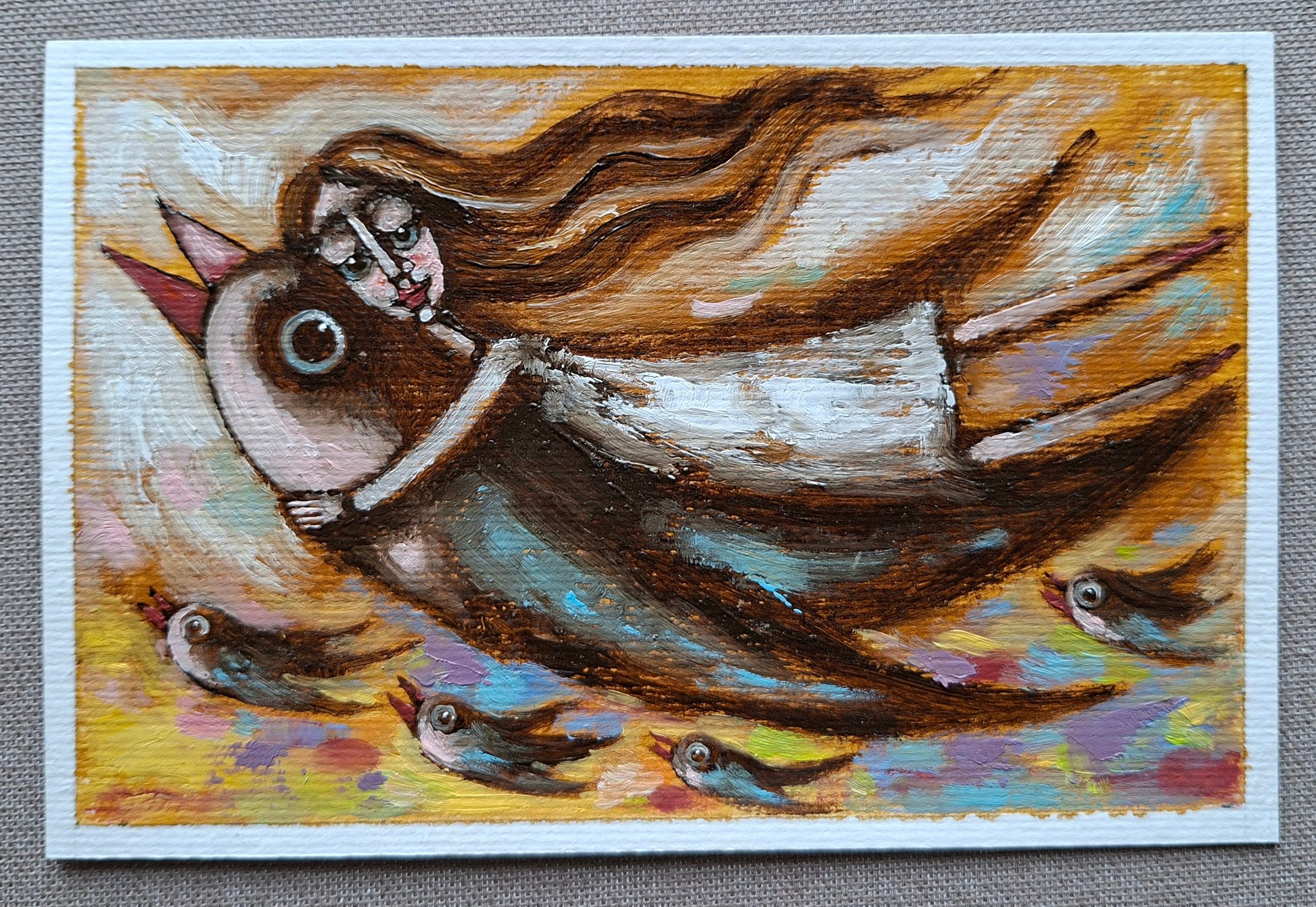 Magdalena Gedroyc — Correspondances #1 — original postcard artwork