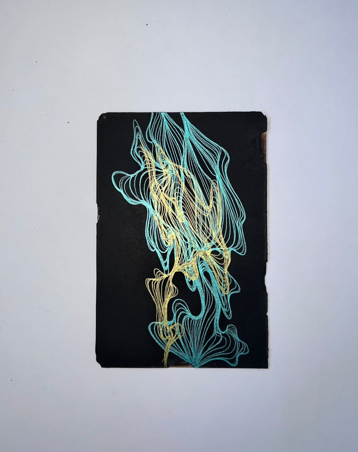 Malaïka Umara — Correspondances #3 — original postcard artwork